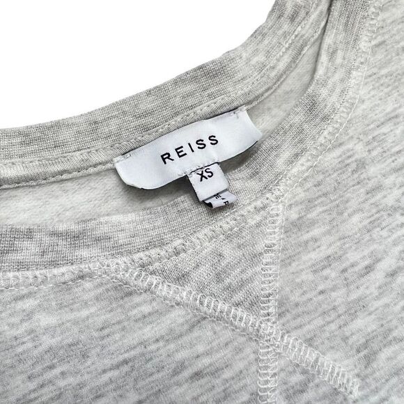 Reiss XSmall Gray Long-Sleeve Soft Mid-weight Crew Neck Top - Picture 3 of 11
